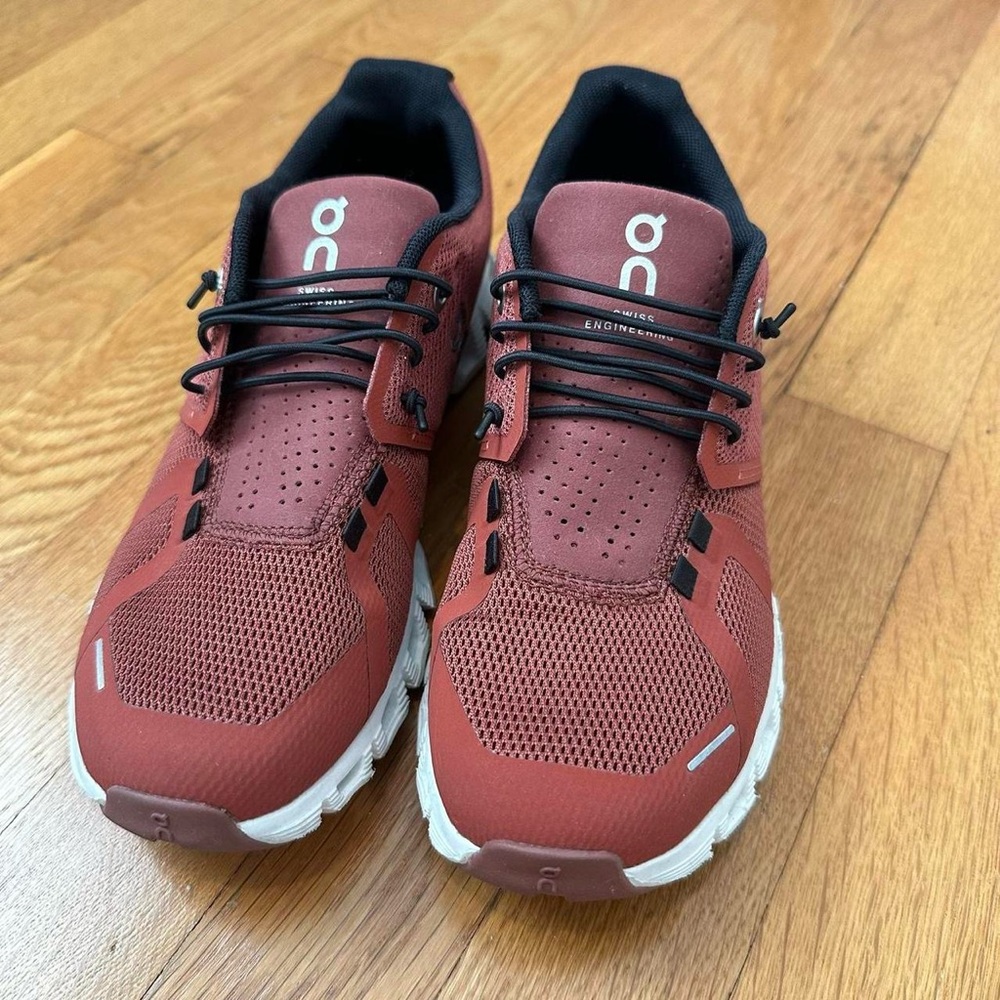 On Running Red Running Shoes